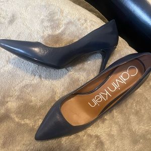 Navy Blue Calvin Klein Heels Size 7 1/2
